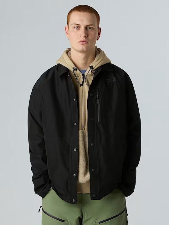 Μακρυμάνικo Overshirt σε Φαρδιά Γραμμή Black
