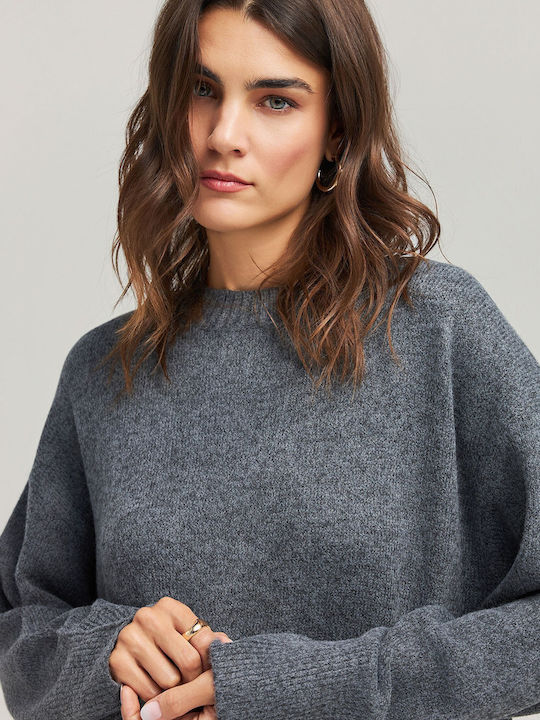 Midi Dress Knitted Gray