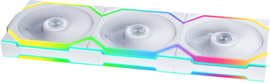 Lian Li UNIFAN SL Wireless Case Fan 120mm (2000rpm / 64.05cfm) with RGB Lighting 3pcs White