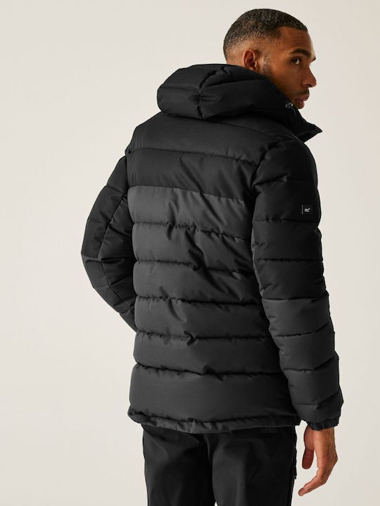Men's Jacket Puffer Waterproof Black