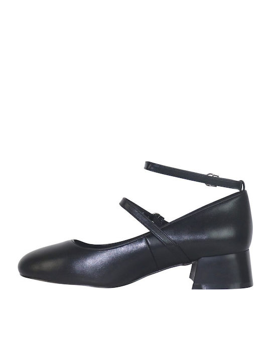 Pumps mit flachem Absatz Schwarz