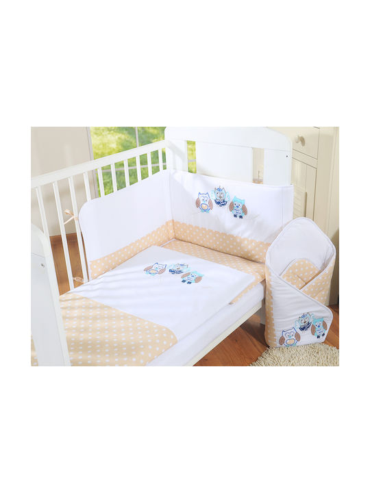 My Sweet Baby Σετ Παιδική Παπλωματοθήκη Μονή Beige, Blue