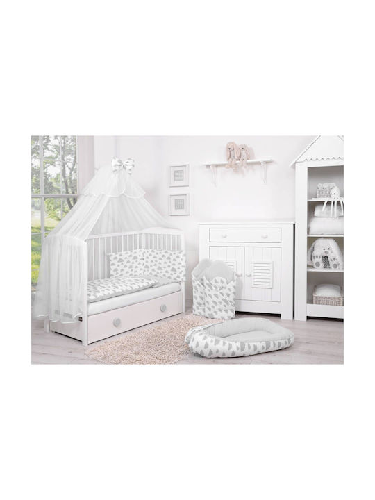 My Sweet Baby Cearceaf Pentru Copii Simplu Gri 120 cm