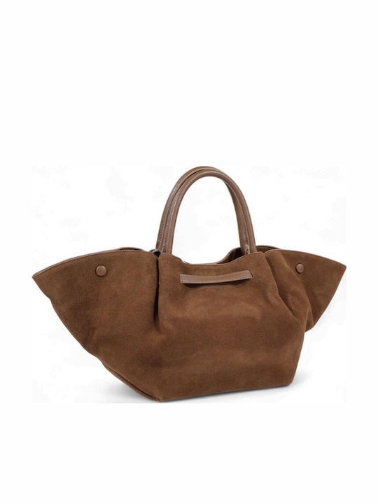 Leather Women's Bag Tote Handbag Brown