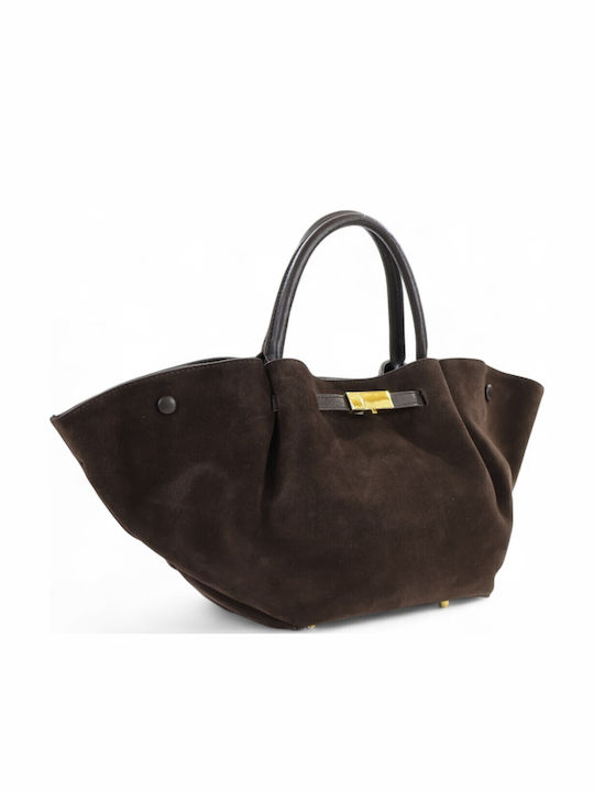 Leather Women's Bag Tote Handbag Brown