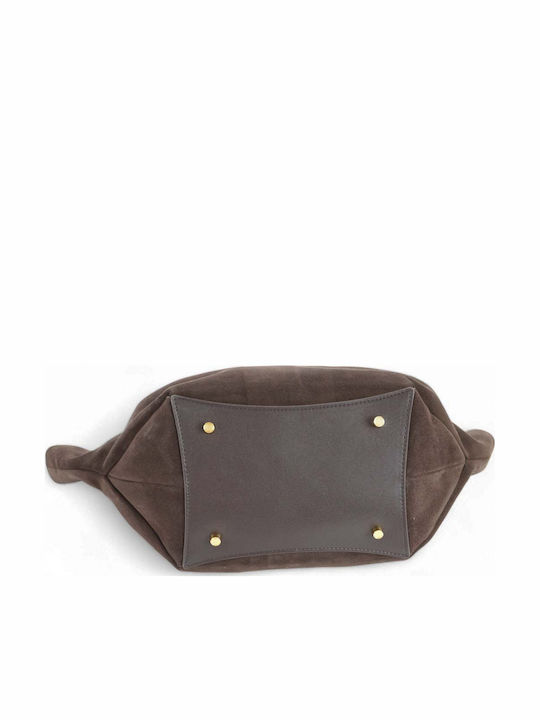 Leather Women's Bag Tote Handbag Brown
