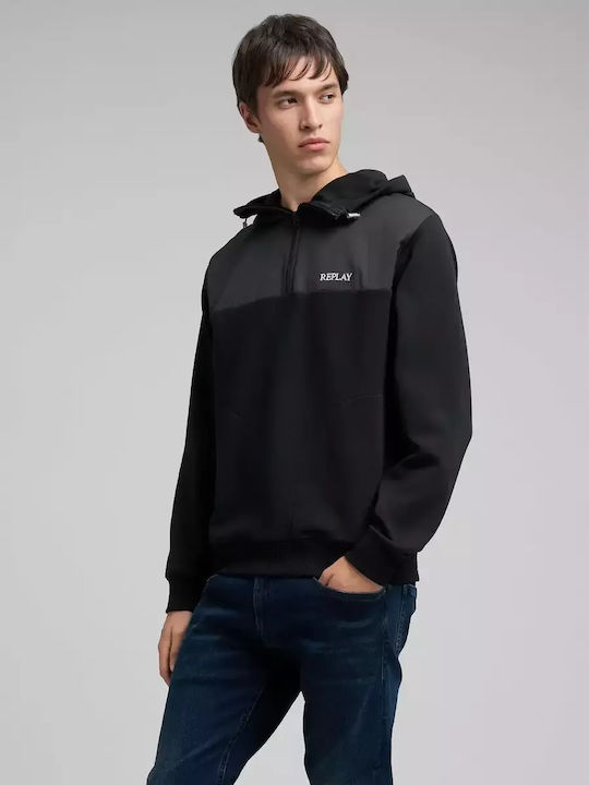 Sweatshirt with Hood Black