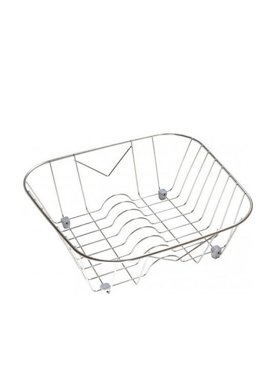 Sanitec Nr. 4 Abtropfkorb Inox Silber 39x29cm