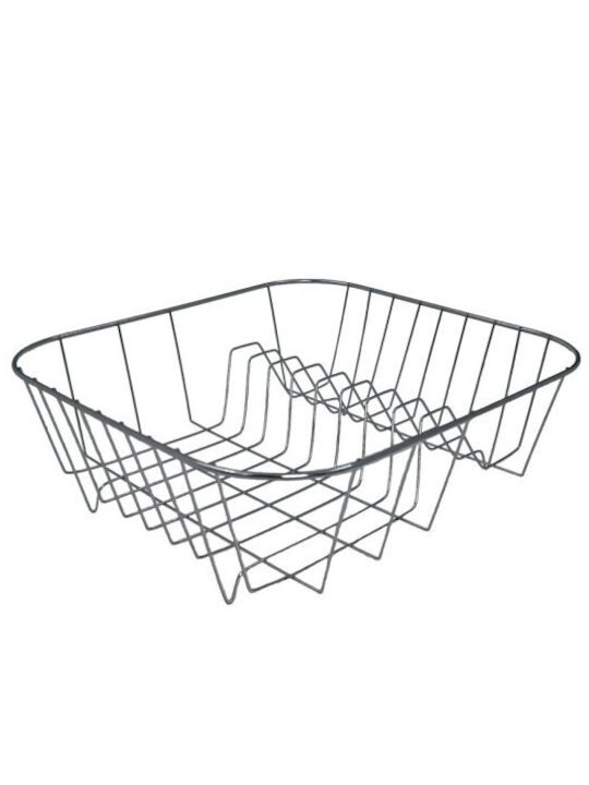 Sidirela No37 Στραγγιστήρι Γούρνας Inox Ασημί 37x31x12cm