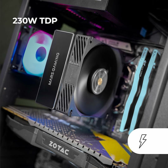 Tacens MCPU-X4 Ψύκτρα Επεξεργαστή για Socket AM4/AM5/115x/1700 με ARGB Φωτισμό