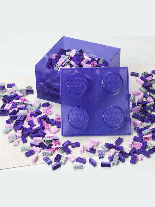LEGO Children's Storage Box made of Plastic Purple 1pcs