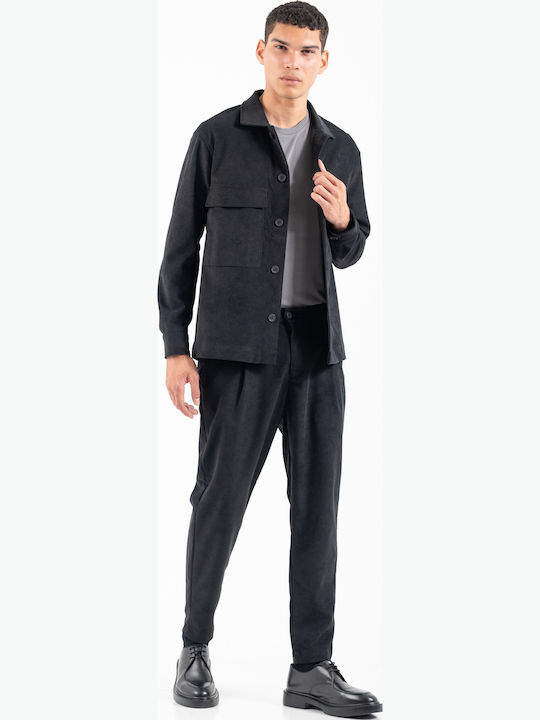 Μακρυμάνικo Overshirt Black 300-2526-AREZZIO