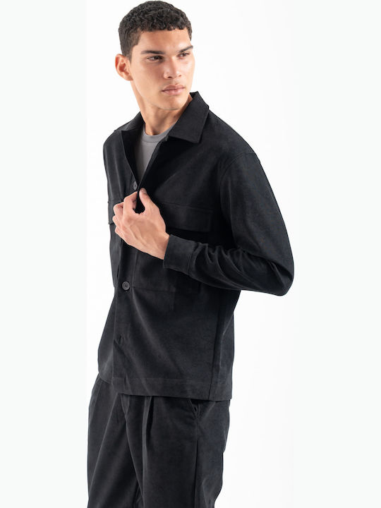Μακρυμάνικo Overshirt Black 300-2526-AREZZIO
