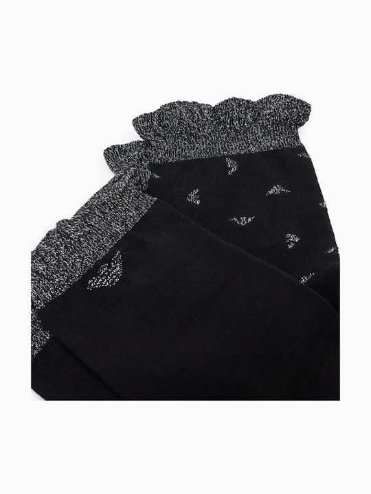 Emporio Armani Чорапи Black Silver 2Пакет