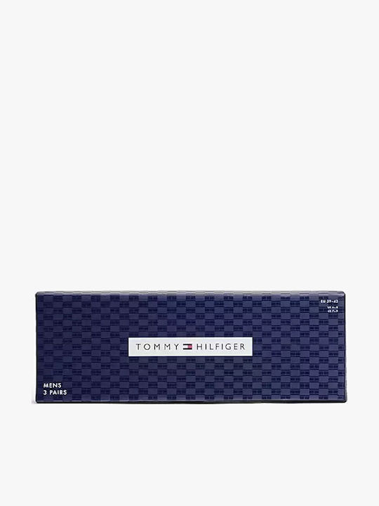 Tommy Hilfiger Ανδρικές Μονόχρωμες Κάλτσες Μαύρες 3Pack