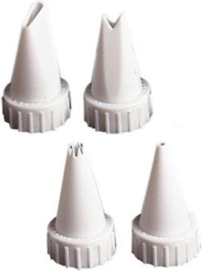 Decorating Tip Set Round Star Leaf Petal Designs 4 Pcs Wilton