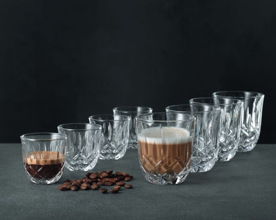 Nachtmann Noblesse Set Kristall Kaffee / Freddo Brillen 8 Stück