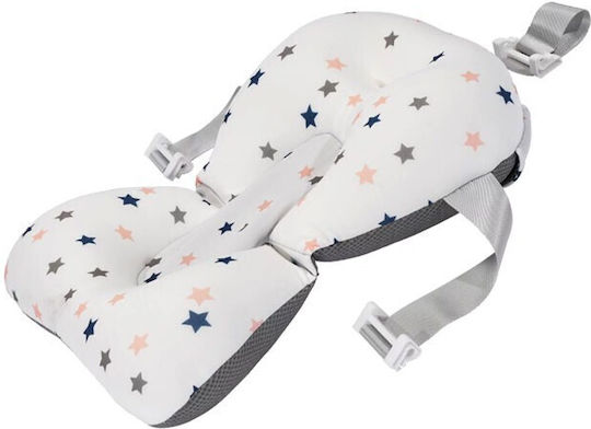 Gray Star-Shaped Bath Support Pillow & Mattress