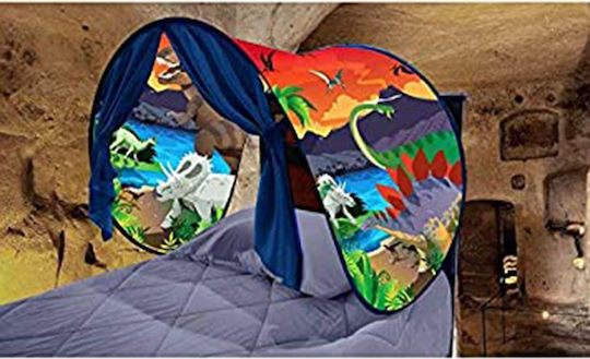 Kids Bed Tunnel Dinosaur Island Green