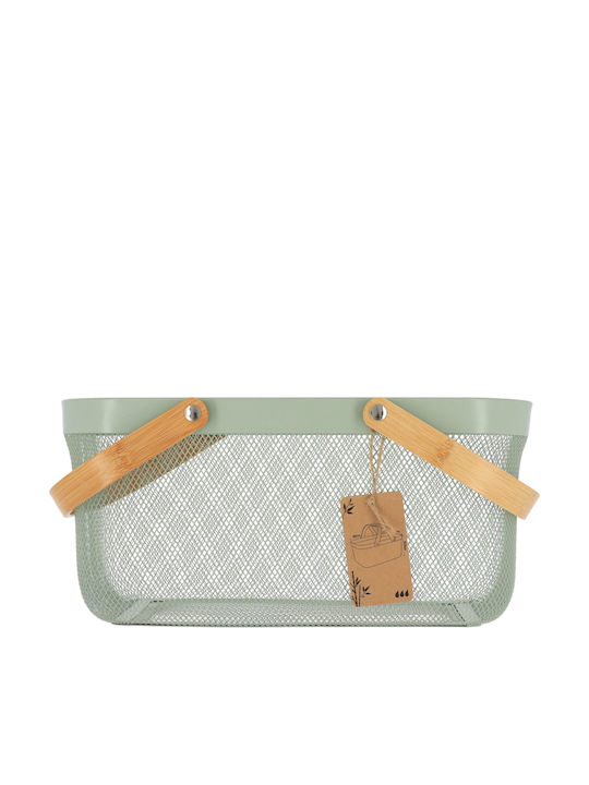 Atmosphera Storage Basket Green 39x25x19.5cm 1pcs