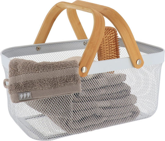 Atmosphera Aufbewahrungskorb Weiß 39x25x19.5cm 1Stück