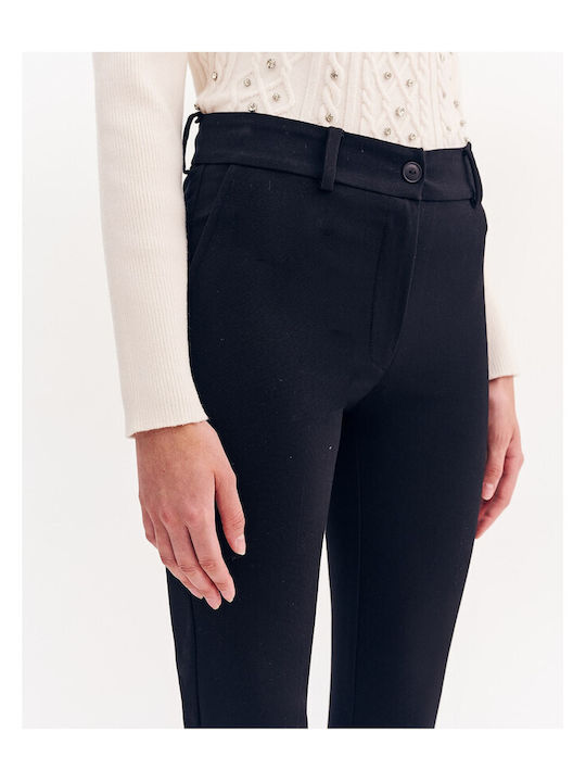 Women's Fabric Trousers Black