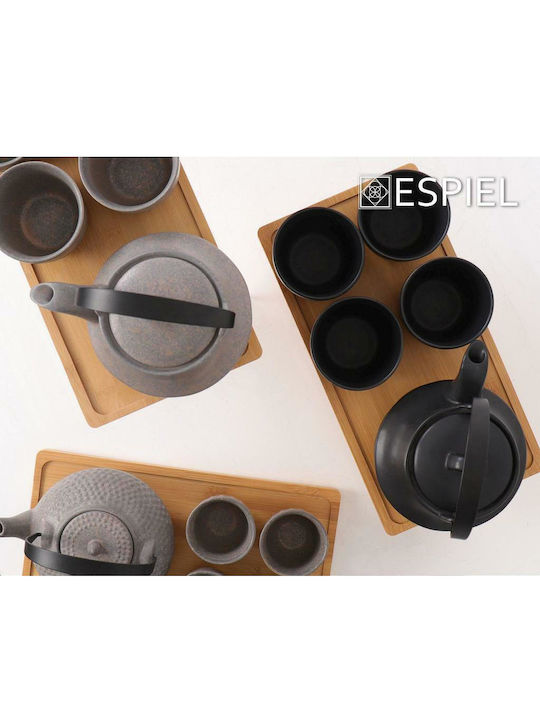 Espiel Ritual Teeset mit Tasse und Filter Keramik Gray 600ml 5Stück