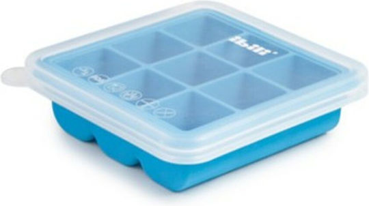 Ibili Tavă pentru cuburi de gheață Cubul din plastic cu capac Transparent