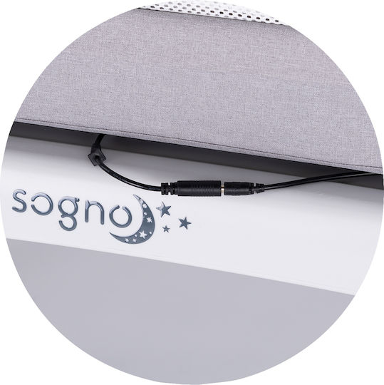 Chipolino Wiege mit Matratze und Rädern Gray