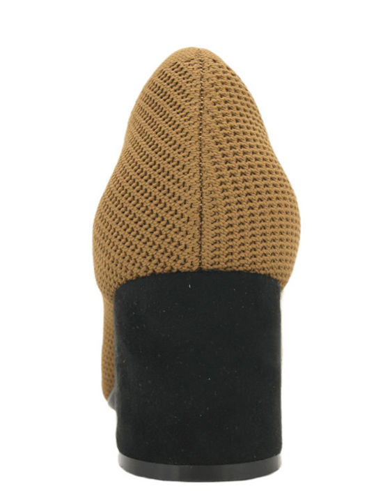 Pumps mit mittelhohem Absatz Tabac Braun