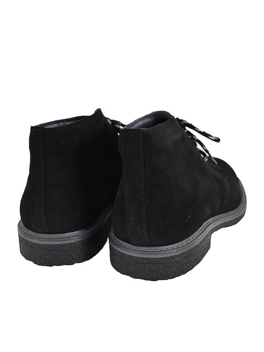Wildleder Schwarz Herrenstiefel
