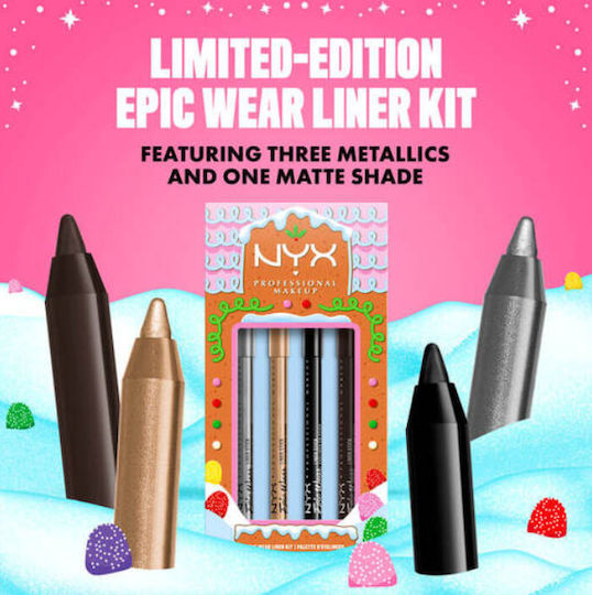 NYX Professional Makeup Gingerbaddie Land Epic Wear Make-up-Set 4Stück