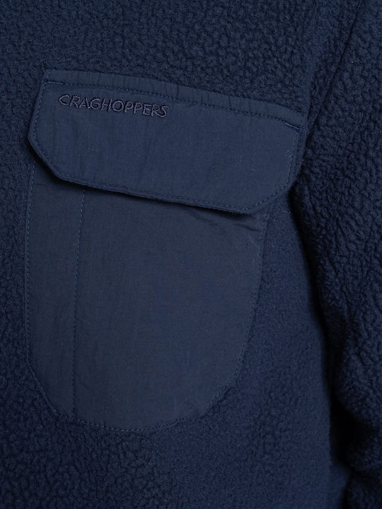 Μακρυμάνικo Overshirt Navy Μπλε