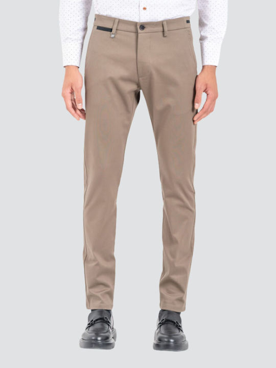 Como Trousers Elastic in Regular Fit Fango