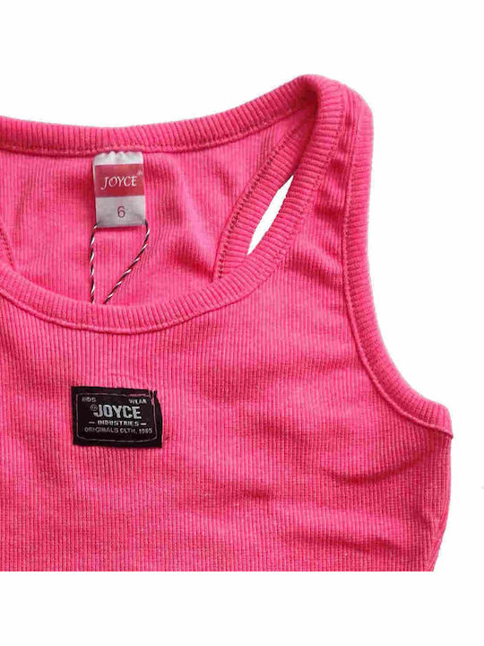 Παιδικό Crop Top Αμάνικο Φούξια