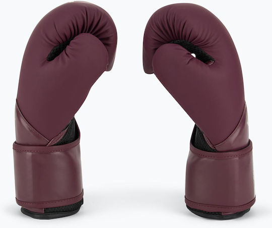Everlast Elite 2 Boxing Gloves made of Synthetic Leather for Match Purple