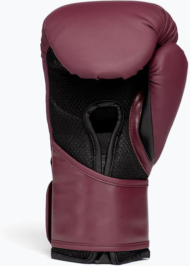Everlast Elite 2 Boxing Gloves made of Synthetic Leather for Match Purple