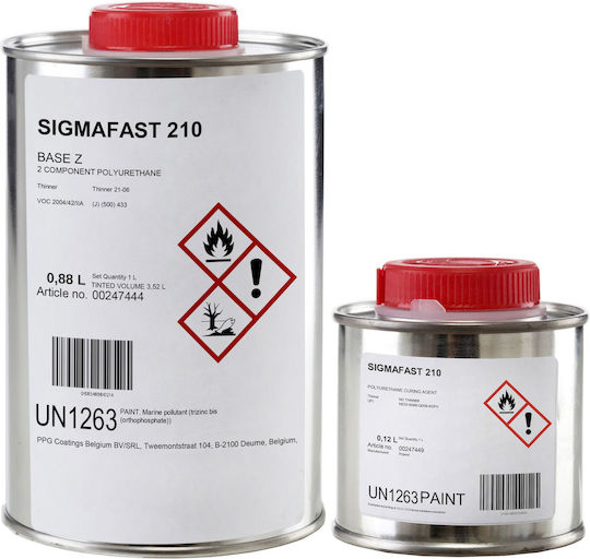 Sigmafast 210 Hs Αντισκωριακό Χρώμα για Σιδερένιους Φράχτες, 1L Ral 3000