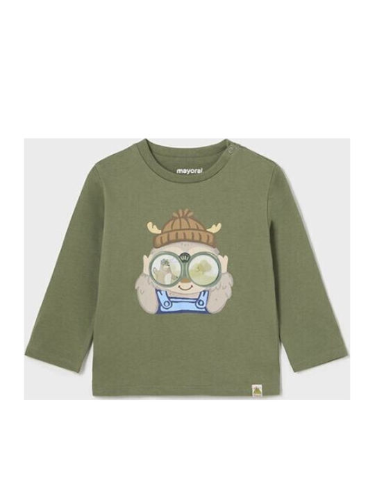 Kids Long-sleeved Green Blouse Play
