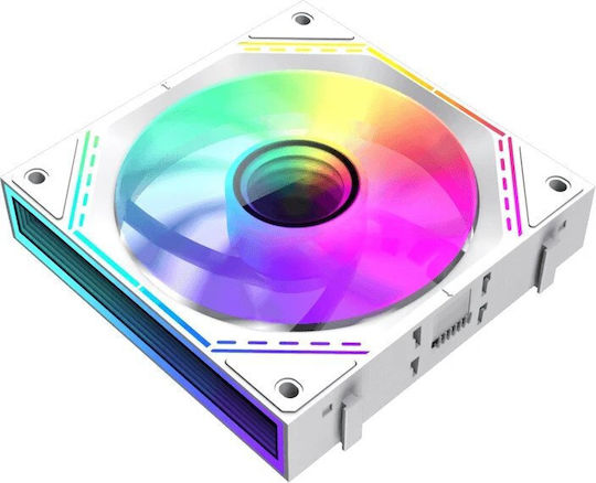 GameMax FN12A-S3I Case Fan 120mm με RGB Φωτισμό 3τμχ Λευκό