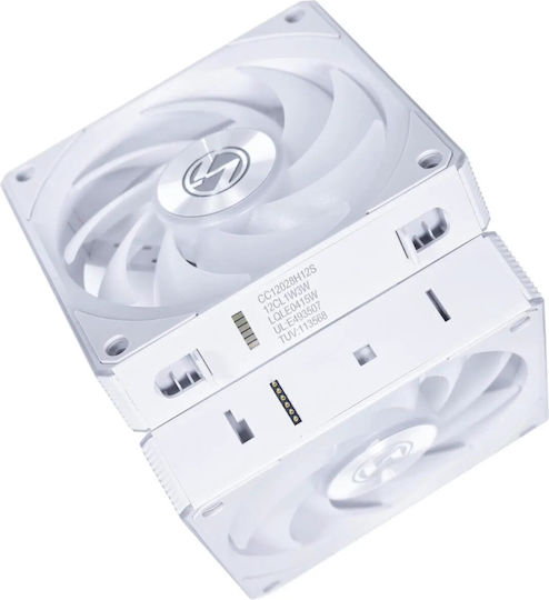 UNI FAN CL Wireless Корпусен вентилатор 120мм с RGB осветление 1бр Бял
