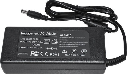 Power Supply Replacement Asus Laptops G1s G2k M2000n M50sr M50sa M50sv M6000n M6700n M6v M70sr 19v/4.74a 90w 5.5 X 2.5mm Jack