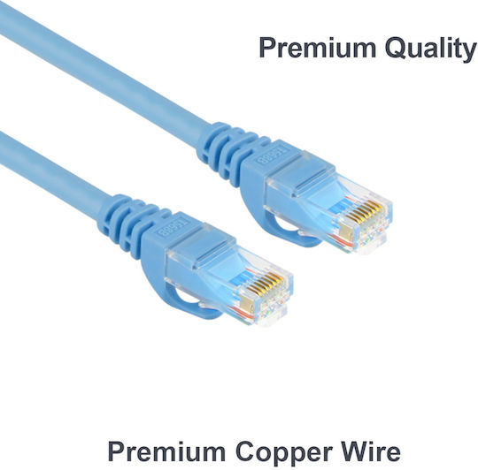 Unitek U/UTP Cat.6 (Gigabit) Καλώδιο Δικτύου Ethernet 20m Μπλε