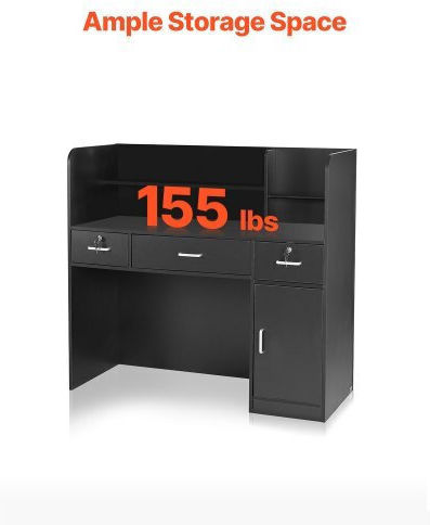 Σεκρετέρ 100x48x120εκ. Μαύρο