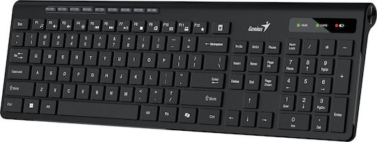 Genius SlimStar 7230 Безжично Само клавиатура Кирилски Черен