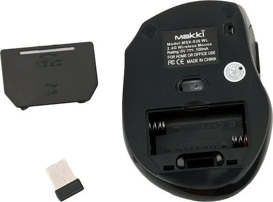 Makki MSX-026 Kabellos Mini Maus Schwarz