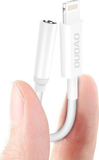 Dudao Convertor Lightning masculin în Lightning feminin Alb 1buc