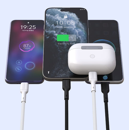Dudao USB-C to Lightning Cable 30W Μαύρο 2m