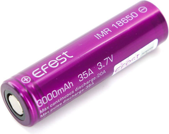 Efest Επαναφορτιζόμενη Μπαταρία 18650 3000mAh 1τμχ