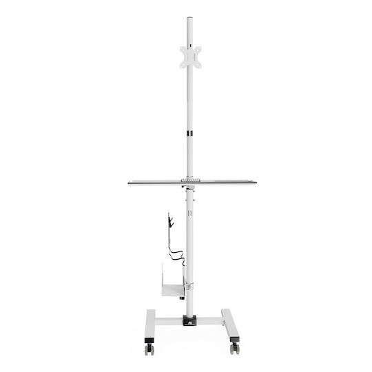 Maclean Energy Βάση Δαπέδου Οθόνης έως 32" με Ροδάκια (MC-793 W)